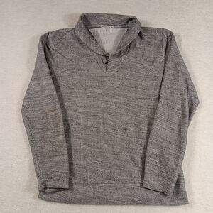 Marine Layer Sweater Mens Medium Gray Shawl Neck Knit Pullover Fisherman